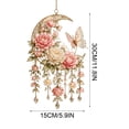 thumbnail image 5 of Crystal Dream Catcher, Boho Moon Sun Dream Catchers for Adults, Handmade Crystal Dreamcatcher Wall Hanging, Bedroom Living Room Window Garden Decor (Pink-B), 5 of 7