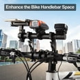 thumbnail image 3 of Bicycle Handlebar Extender 25cm Bike Extension Extension Bicycle Speedometer Extender Double Clamps Speedometer Bracket Holder, Aluminum, 3 of 9