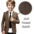 thumbnail image 6 of Lycody Kids Blazer Blazer Herringbone Jacket Fit Suit Formal Blazer for Party Wedding Homecoming 2T-20 for Kids and Boys, 6 of 8