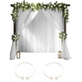 thumbnail image 1 of Bgsha Elegant Voile Tulle Curtains Set for Weddings and Events 2PCS with Buckles, 1 of 10