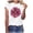 White-E, variant on WREESH Womens Pink Ribbon Heart Print Shirts Breast Cancer Awareness T-Shirts Basic Short Sleeve Creweck Tee Tops Trendy Casual Workout Blouses White A