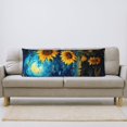 thumbnail image 5 of Yiaed Body Pillow Cover, Ultra Soft Microfiber Pillowcases, Breathable Long Pillow Case, Envelope Closure-Vintage Starry Sky Sunflower (20x54 inch)（Pillow core not included）, 5 of 5