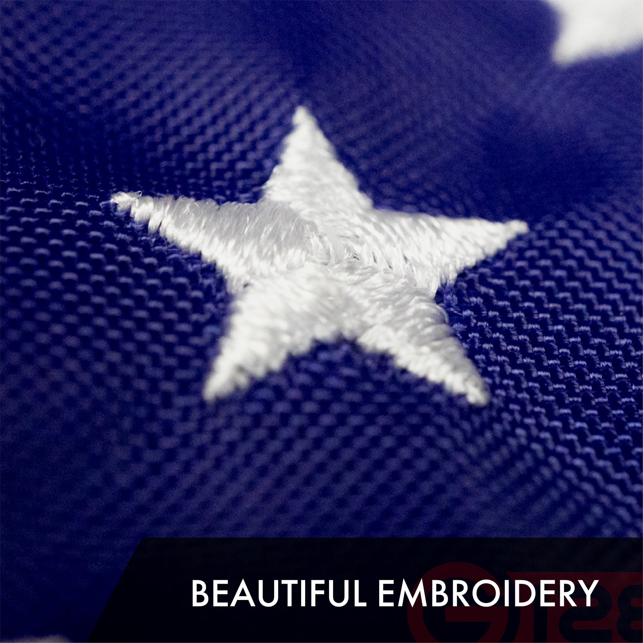 USA American Flag 12x18IN 3-Pack Embroidered Polyester By G128