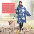 thumbnail image 4 of Baseball Stars Pattern Wearable Oversized Blanket,Wearable Blanket Hoodie for Adults,Cozy Hooded Blankets with Super Pockets,Super Warm Fuzzy Pullover for Women & Men, 4 of 6