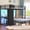Black, variant on Plonmago Bunk Bed with Desk, Full Over Full Bunk Beds with 5 Storage Drawers & Charging Station, Full Size Bunk Bed with LED Lights & Guardrail,Brown