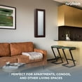 thumbnail image 7 of IVATION Wall Mounted Ironing Board Cabinet with Mirror Door & Release Lever Brown, 7 of 7