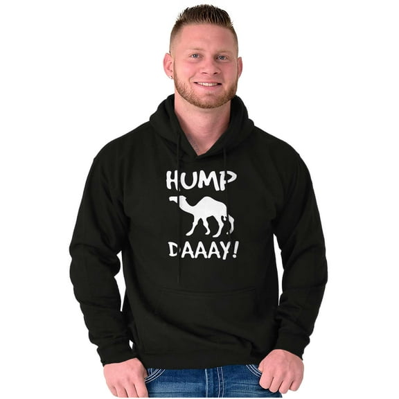 Hump Day Camel Wednesday Weekday Unisex Plus Fleece Graphic Hoodie Brisco Brands 2X