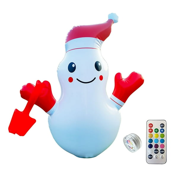 Leutsin Christmas Inflatable 30 Inch Luminous Color Changing Party Decoration Snowman