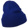 thumbnail image 4 of Gold Diamond Embroidered Long Cuff Beanie - Royal OSFM, 4 of 5