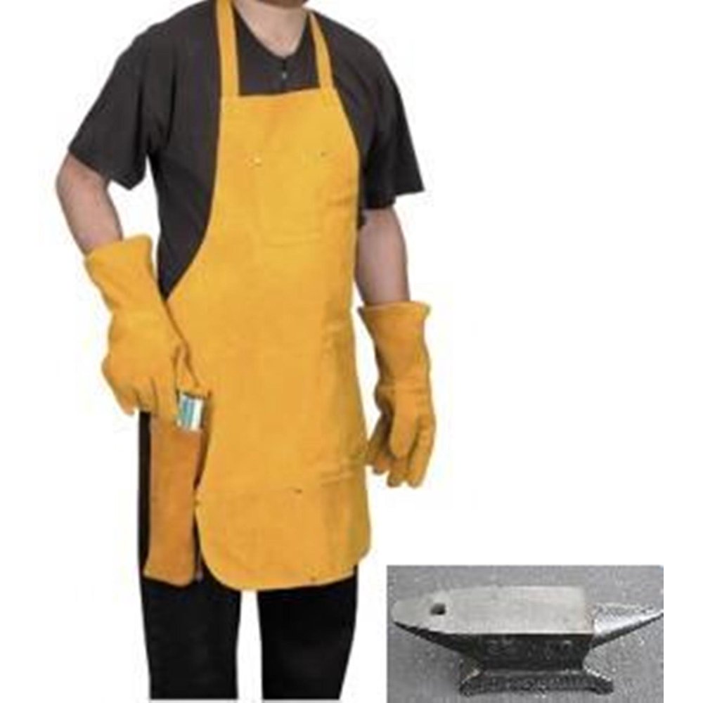 ALL Leather Apron and Gloves Metalwork Shopmithing BLACKSMITHING SET