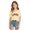 Yellow, variant on Little Girls Short Sleeve T-Shirts Crewneck Tops City Alphabet Print Asymmetric Shoulder Top Casual Tees Size 8-9T , White