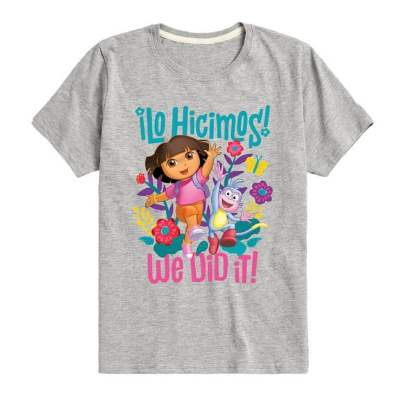 Dora The Explorer - We Did It - Toddler And Youth Short Sleeve Graphic T-Shirt