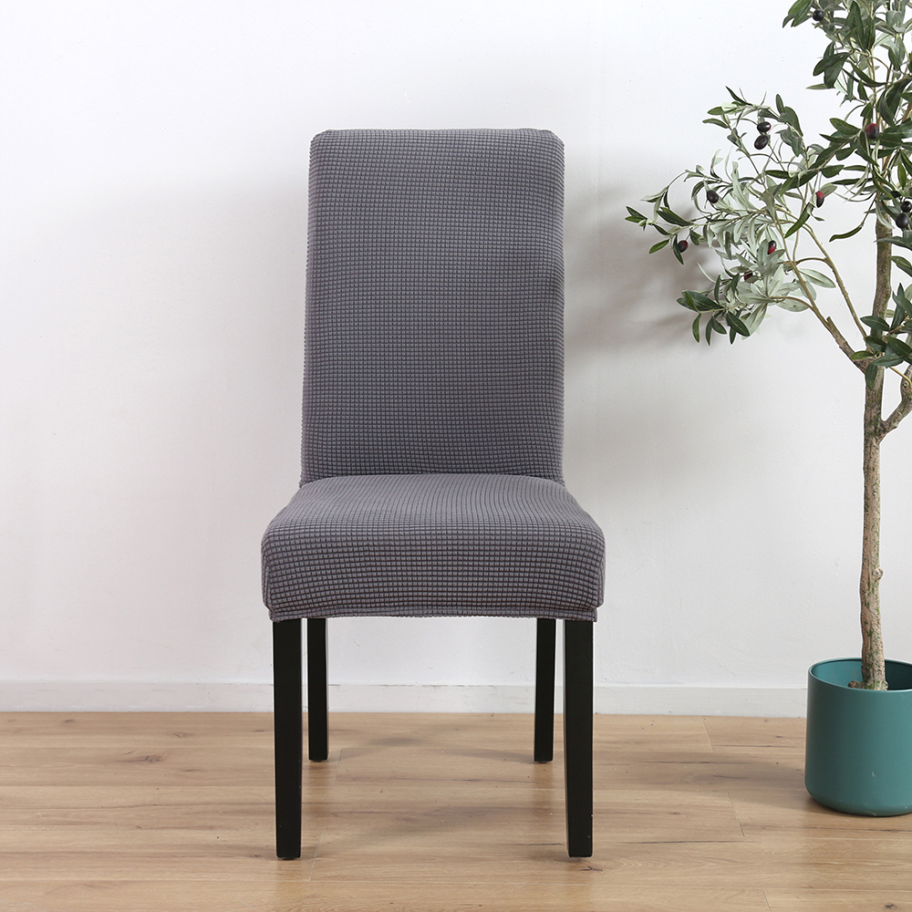 1pcs Dining Chair Covers Washable Knit Stretch Removable Chair