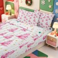 thumbnail image 3 of Manfei Snowy Christmas Animals Zipper Twin Comforter Sets with Fitted Sheet and 2 Pillowcases,Merry Xmas Zipper Bedding Set,Xmas Reversible,4pcs, 3 of 7