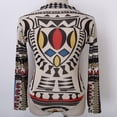 thumbnail image 2 of PENGXIANG Justaucorps Extensible à Imprimé Tribal pour Femmes, Transparent, Manches Longues en Maille Transparente, 2 of 3