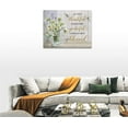 thumbnail image 4 of Farmhouse Bathroom Wall Art Daisy Bathroom Wall Decor Floral Hummingbird Pictures Motivational Rustic Country Flower Canvas Painting Framed Artwork for Bathroom Living Room Kitchen Bedroom 16"x12", 4 of 6