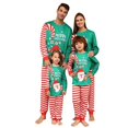 thumbnail image 1 of 2024 pijamas navideños a juego para la familia, trajes para bebés y niños adultos, Tops + Pantalones, 2 uds., ropa de dormir de Navidad, pijamas, ropa para perros, 1 of 4