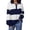 White, variant on Fjofpr Sweatshirts for Women Loose Fit Womens Clothes Fall Women's Fashion Stripe Contrast Color T-shirt Long Sleeves Blouse Turn Down Color Neck Casual Sweatshirt