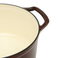 thumbnail image 3 of Kenmore Oak Park 5Qt Cast Iron Dutch Oven Casserole With Lid With Metallic Enamel - Red, 3 of 8