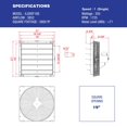 thumbnail image 3 of iLiving Ventilador de Extractor de Persiana Automática de 18" para Pared Plateado, 3 of 4