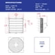 thumbnail image 3 of iLiving Ventilador de Extractor de Persiana Automática de 18" para Pared Plateado, 3 of 4