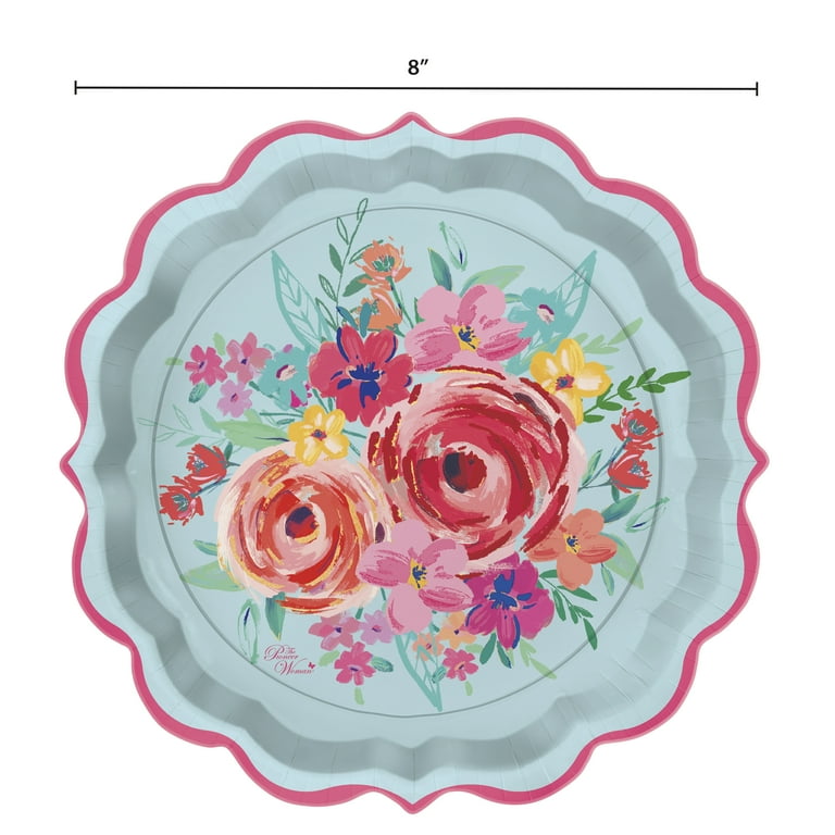 Floral dessert 2024 paper plates