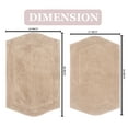 thumbnail image 4 of Home Weavers Waterford Collection 100% Cotton Non-Slip Bathroom Rug Set Machine Washable Bath Rug-21"x34", Bathroom Rug- 24"x40", Linen Color 2 Piece Bath Rug set, 4 of 8