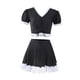thumbnail image 2 of Traje de baño de mujer, conjunto de bikini ligero para natación de verano, vacaciones, deportes acuáticos L, 2 of 9