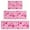 Pink Breast Cancer-1, variant on Pink Breast Cancer Kitchen Rugs Sets Of 3,Kitchen Runner Rugs Non Skid Washable,Decorative Kitchen Floor Mats for Kitchen,Sink,Laundry,17"x30"+ 17"x47" + 17"x59"