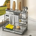 thumbnail image 2 of Wovilon Kitchen Knife Storage Rack Multi Functional Counter Top Cutting Board Rack Chopsticks Cage Home Cutting Board Knife Storage Rack, 2 of 6