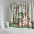 thumbnail image 4 of Easter Egg Shiba Inu Bunny Ear Welcome Spring Truck Shower Curtain Shibas Dog Lovers Gifts Idea Waterproof Bathroom Bathtub Curtain - 12002, 4 of 5
