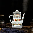 thumbnail image 3 of Pichet à Café en Émail 1,2 L pour Verser du Lait et de l'Eau, Pichet, Théière Barista, Bouilloire pour Cuisinière à Gaz et Cuisinière à Induction A,1 * Bouilloire,Rouge Blanc à Pois, 3 of 9