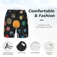 thumbnail image 5 of Lsque Mens Swim Trunks Planets And Their Moons Pattern - Bathing Suit Compression Liner - Beach Swim Shorts Swimwear - (S-3XL) - Stretch Quick Dry -, 5 of 9