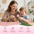thumbnail image 5 of MQUPIN 450 Pcs Pipe Cleaners,12Inch 6 Colors Pipe Cleaners for Crafts DIY Flowers Kits Tulip Lily Rose Sunflower Thick Fluffy Pipe Cleaners Craft Supplies Adult Handmade Art Craft Decoration(Pink), 5 of 9