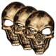 thumbnail image 1 of Mascaras de Halloween SkullBronze 3Pzas 16x24.5cm Poliéster Bronce Máscaras de Calavera., 1 of 2