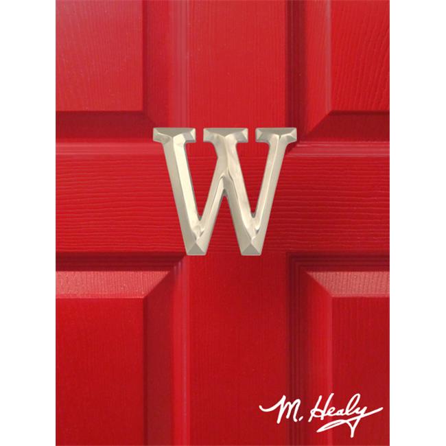 Michael Healy Designs MHMW2 Monogram Letter W Door Knocker, Nickel 