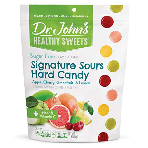 Dr. John's Healthy Sweets Sugar Free Signature Sour Hard Candies (1LB