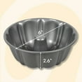 thumbnail image 5 of Wilton Premium 6" Non-Stick Steel Bundt Cake Fluted Tube Baking Pan, Packaging May Vary, 5 of 16