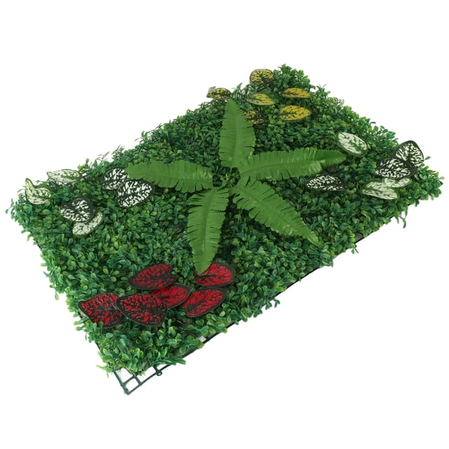 Panneau Mural en Gazon Artificiel Décor Mural Vert pour Usage Intérieur Extérieur