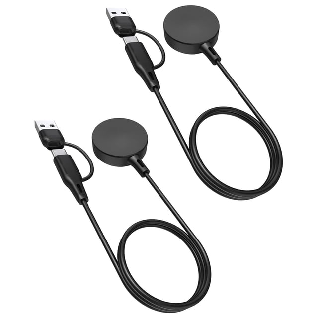 Cargador Bicmice 2 en 1 USB C/A 1m para Samsung Watch 2 Pack