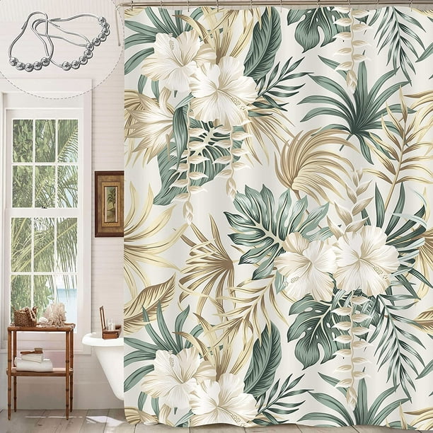 Tissu Imperméable Tropical Vert