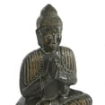 thumbnail image 6 of DecMode 13"W, 16.25"H Dolomite Eclectic Buddha Sculpture, Brown Colored, 6 of 9