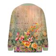thumbnail image 4 of Idoravan Winter Sweaters for Women Cardigan Ladies' Casual Floral Printed Knitted Cardigan With Button Up Jacket And Top Multicolor L, 4 of 5