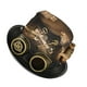 thumbnail image 4 of 2 X Sombrero De Copa Gótico Punk Con Gafas Y Diseño Floral De Jazz Y Steampunk Para Fiesta De Halloween, 4 of 8