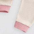thumbnail image 6 of vigerkar Spring Baby Girl Clothes Toddler Girl Outfit Crewneck Sweatshirt Long Sleeve Shirt Pants Matching Clothing Set (Beige, 18-24 Months), 6 of 8