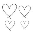 thumbnail image 3 of Decoración Arte Manualidades Versátil Decoración de Dormitorio Signo de Amor para Cocina Interior negro, 3 of 9