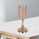 thumbnail image 5 of Candelabro cilíndrico de cristal dorado para decoración de hoteles 10x23cm, 5 of 9