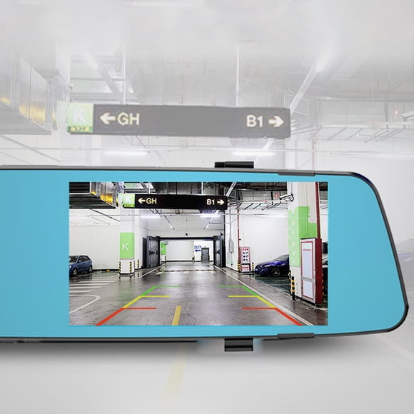 Dvkptbk New 4.5-Inch Rearview Mirror Dash Cam High-Definition 1080P Front and Rear Lens Reverse Images, Intelligent Core for More Stability Dash Cam Automobiles & Motorcycles