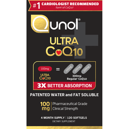 Qunol Ultra CoQ10 100 mg Softgels, 120 Ct (Best Cbd Oil Drops)