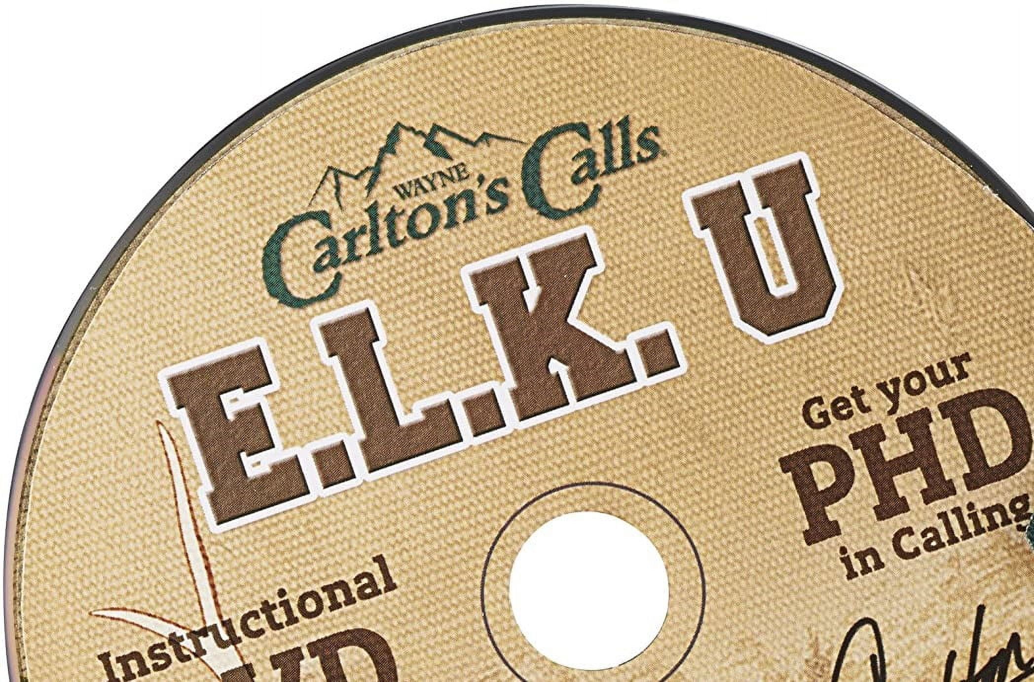 (2 pack) Hunters Specialties Carlton's Calls E.L.K. University PHD Tone Trough Diaphragm Game Calls Combo with Instructional DVD